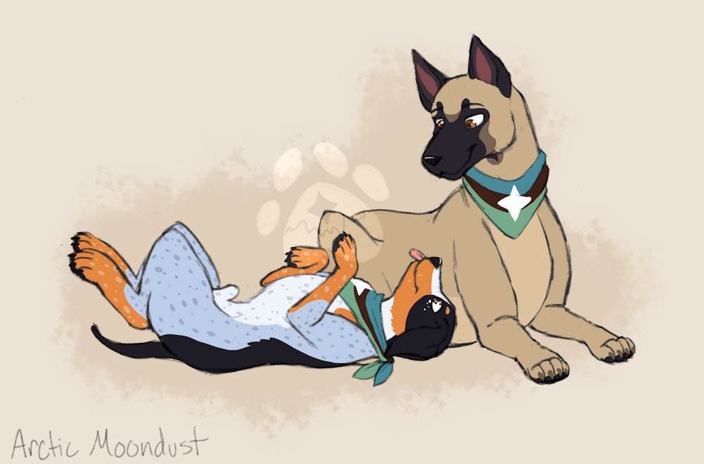 Tuvik being silly with Maliquw